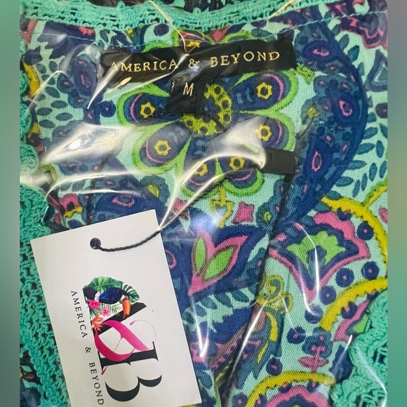 Vibrant Multicolor/  América y Beyond Dress. NWT - Picture 5 of 5